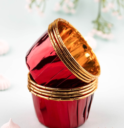 Изображение Капсула с ламинацией рубиновый/золото